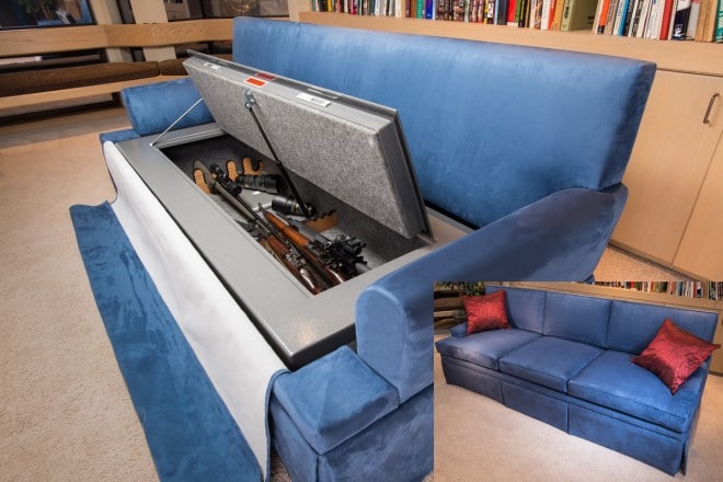 furniture hide hiding guns sight plain couch safe ammo tactical bunker sofa gun hidden hideaway storage safes place secret firearms