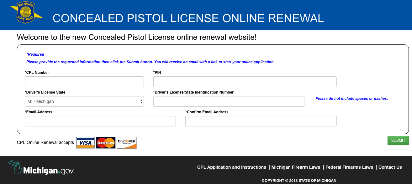 Michigan Concealed Carry Renewal Goes Digital Gat Daily Guns Ammo
