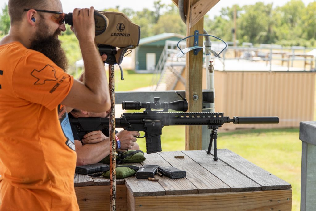 Long range target shooting with an AR10 platform rifle