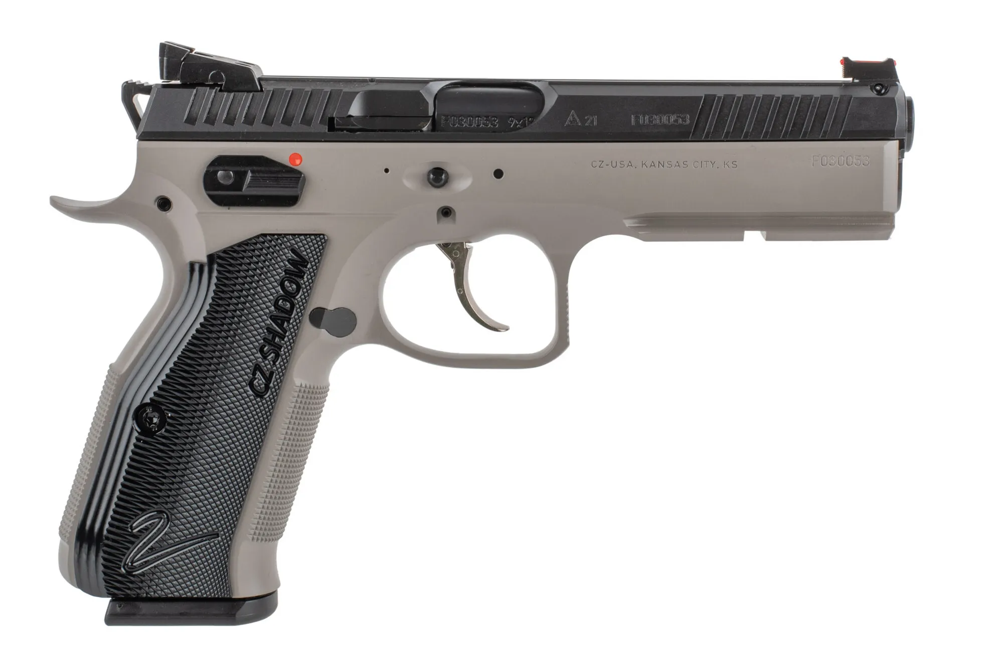 CZ Shadow 2 9mm pistol on white background