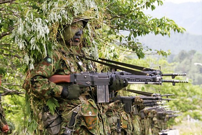 JGSDF Soldiers training with the Howa Type 64