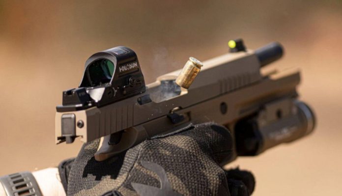 Night Fision Optics, dot site on pistol