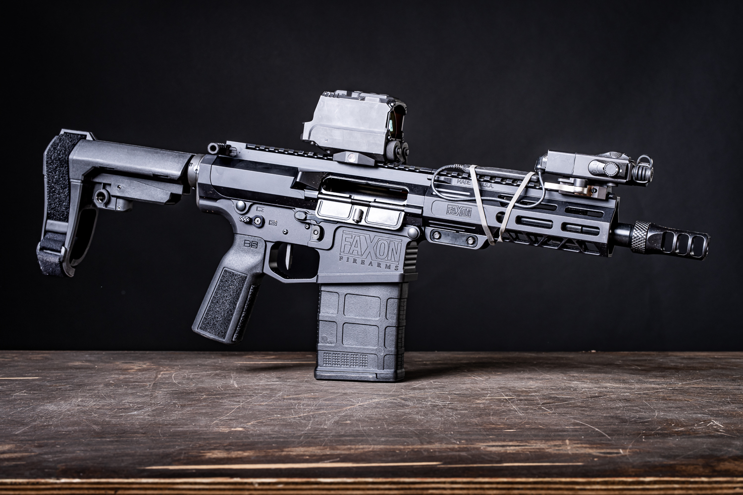 The Sentinel 8" 8.6 BLK AR-10 Pistol from Faxon.