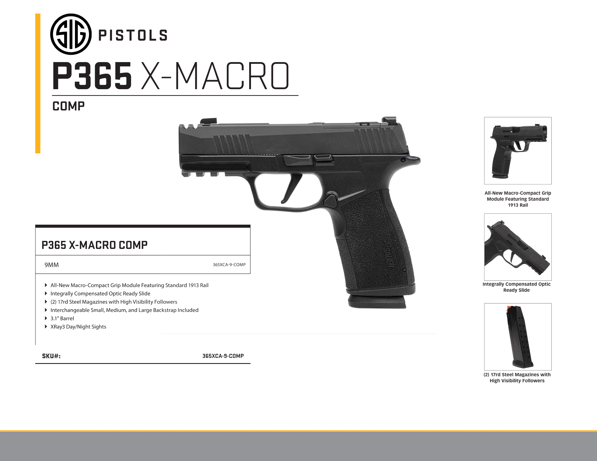 Sig Officially Launches P365 X Macro Gat Daily Guns Ammo Tactical