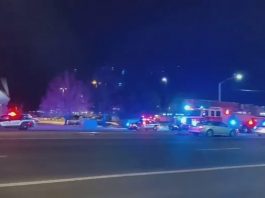image of police response at club Q colorado LGBTQ club shooting