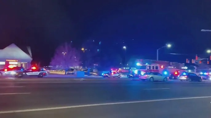 image of police response at club Q colorado LGBTQ club shooting