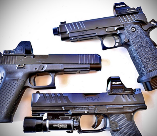 Red-Dots On Different Handguns