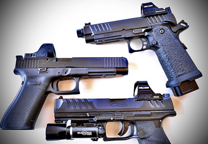 Red-Dots On Different Handguns