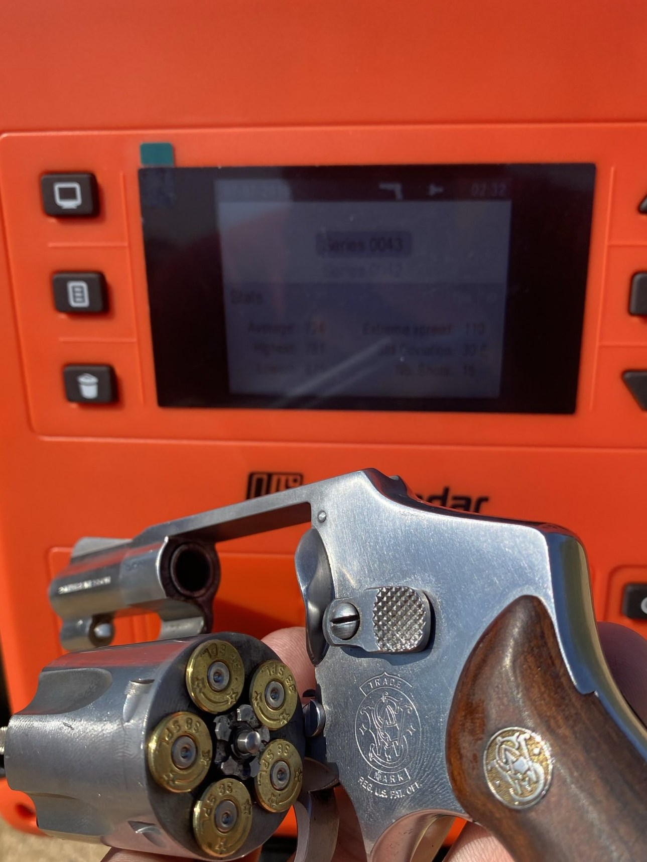 S&W Model 640 J-Frame Revolver Ultimate Defense Wadcutter
Labradar