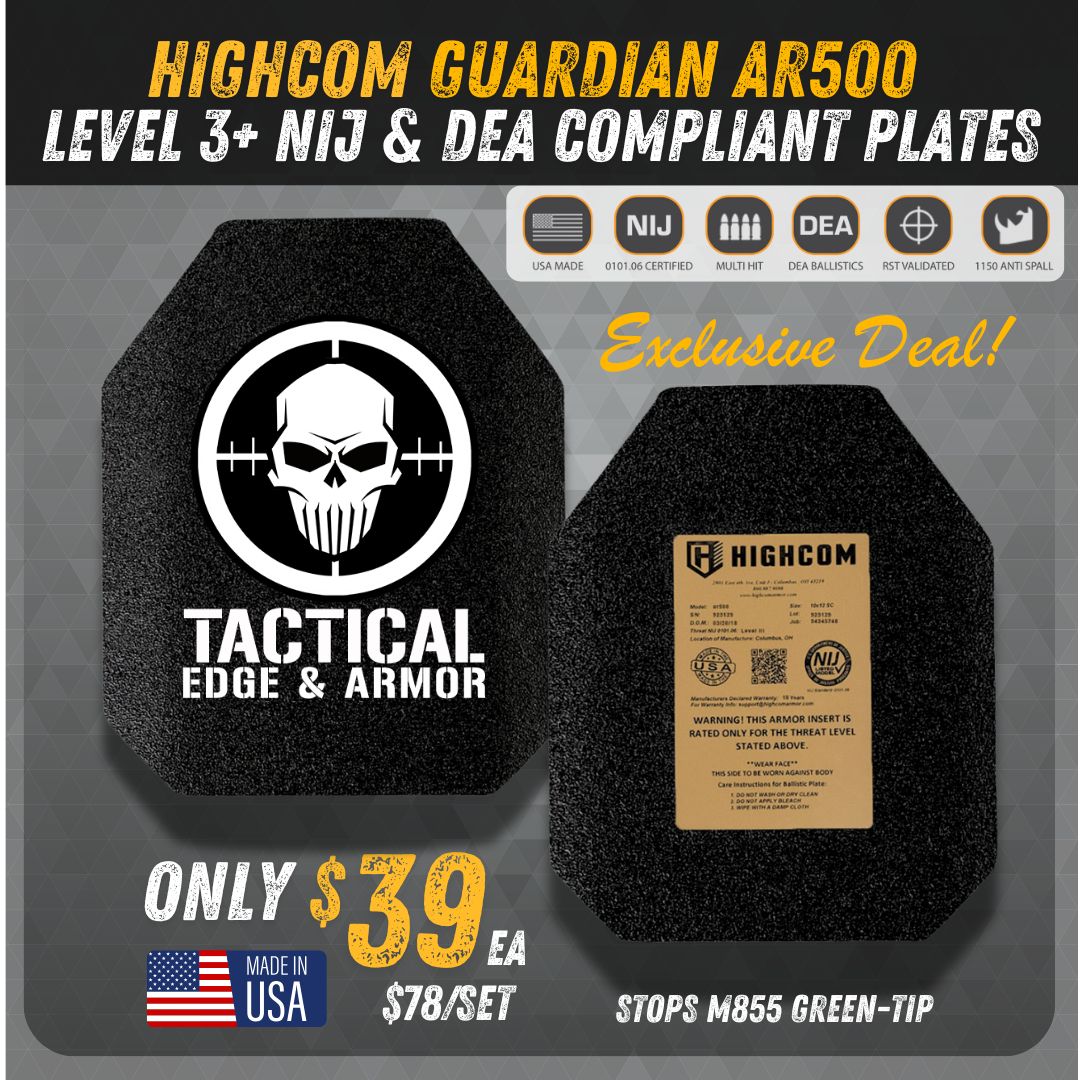 Tactical Edge and Armor’s HIGHCOM Guardian Plate Promotion