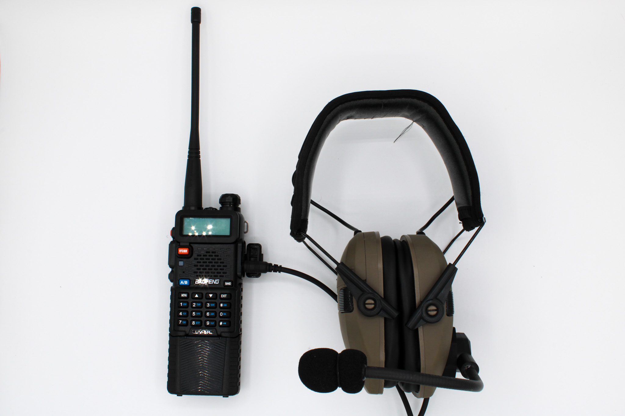 Warden Retrofit on Walker Razor with Baofeng Radio.