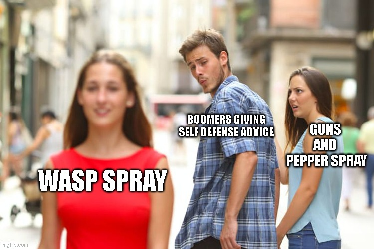 Social media - wasp spray