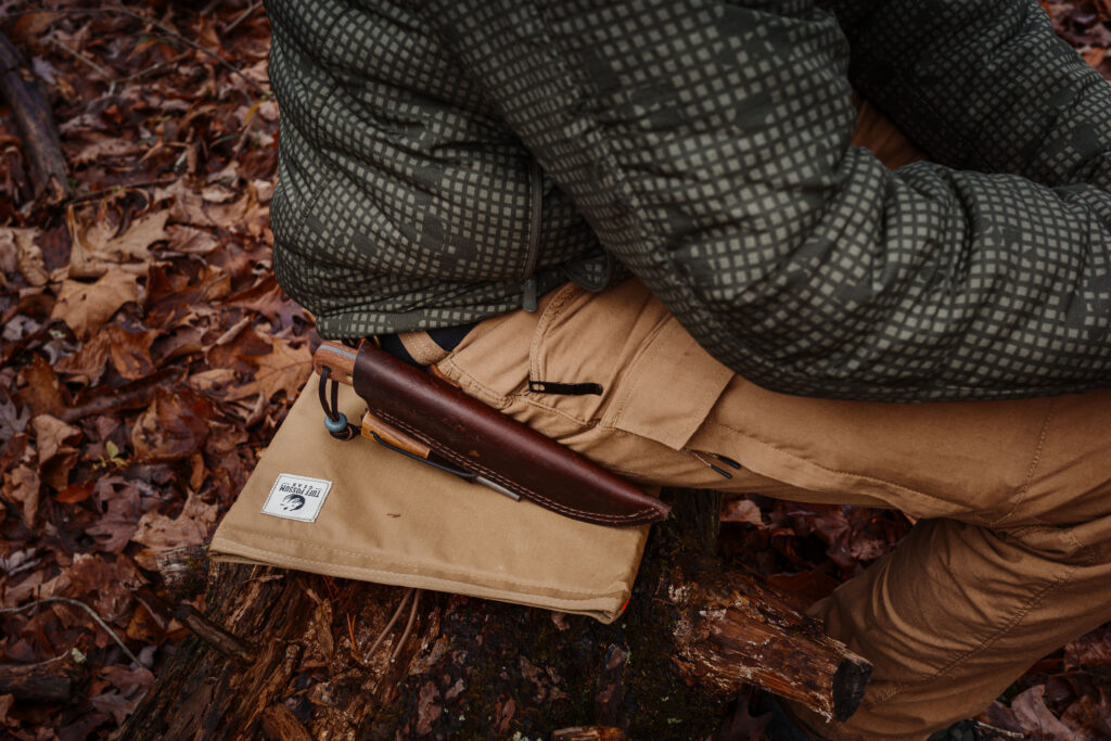 Conserve body heat -Tuff Possum Gear Sit Pad