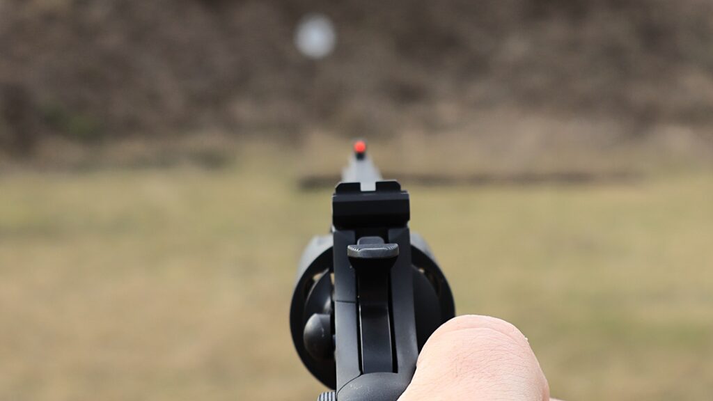 colt matte blue python rear sight and front sight